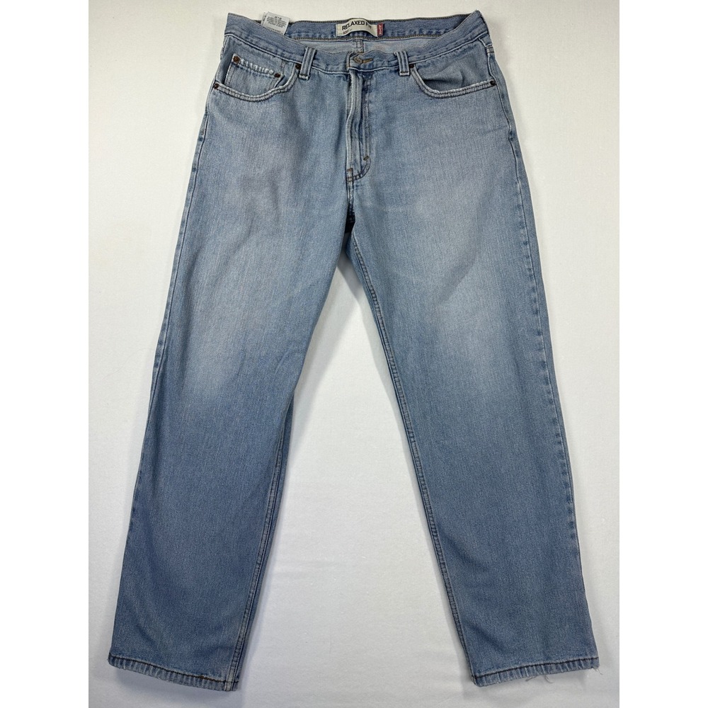 Levi's 550 Relaxed Fit Jeans Mens 36x32 Light Wash Blue Tapered Leg Denim